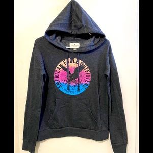 American Eagle Graphic Fleece Hoodie